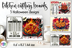Halloween Cutting Boards Designs, Kitchen Conversion Charts Product Image 1