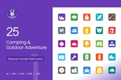 Camping &amp; Outdoor Adventure Icons Product Image 1