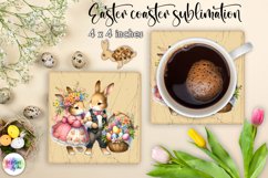 Easter Bunny Square Coaster Bundle | Vintage Easter Coaster Product Image 10