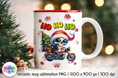 Funny Christmas Mug Designs Bundle, Funny Skeleton Santa PNG Product Image 9