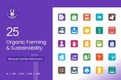 Organic Farming &amp; Sustainability Icons Product Image 1