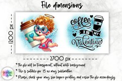Funny Cupid Mug Wrap, Valentine&#039;s Day Mug Wrap Design Product Image 2