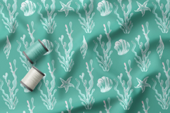 Modern Coastal Shell Seamless Patterns, Nautical Pattern Product Image 2