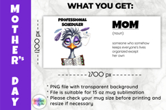 Funny Mother Day Mug Wrap, Professional Scheduler PNG Product Image 2