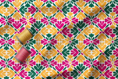 Scandinavian Folk Floral Seamless Patterns, Nordic Flowers Product Image 4