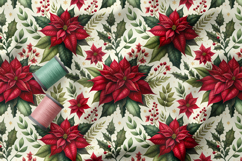 Christmas Seamless Patterns Bundle, Holiday Digital Paper Product Image 3