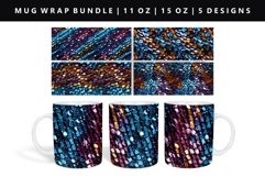 Sequin 11oz, 15oz Mug Sublimation | Mug Wrap PNG Product Image 1