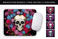 Skull Mouse Pad Design | Mouse Pad Sublimation PNG Product Image 1