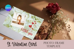 St Valentine’s Day Card Canva Photo Frame Template Product Image 7