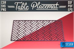 Table Placemat Laser Cut SVG | Home Decor Laser Cut Product Image 1