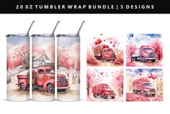 Truck 20oz Tumbler Wrap | Sublimation PNG Design Product Image 1