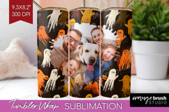 Halloween Photo Tumbler PNG - Brush Stroke Picture Tumbler Product Image 1