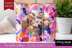 Brush Stroke Photo Tumbler PNG - Abstract Texture Picture Product Image 1