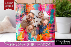 Brush Stroke Photo Tumbler PNG - Abstract Texture Picture Product Image 1