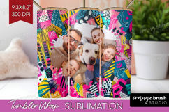 Brush Stroke Photo Tumbler PNG - Abstract Texture Picture Product Image 1