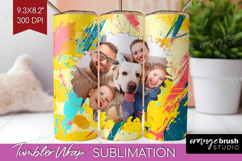 Brush Stroke Photo Tumbler PNG - Abstract Texture Picture Product Image 1
