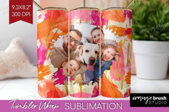 Brush Stroke Photo Tumbler PNG - Abstract Texture Picture Product Image 1