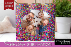 Glitter Photo Tumbler PNG - Sparkle Picture Tumbler Wrap Product Image 1