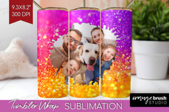 Glitter Photo Tumbler PNG - Sparkle Picture Tumbler Wrap Product Image 1