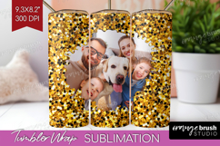 Glitter Photo Tumbler PNG - Sparkle Picture Tumbler Wrap Product Image 1