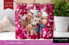 Glitter Photo Tumbler PNG - Sparkle Picture Tumbler Wrap Product Image 1