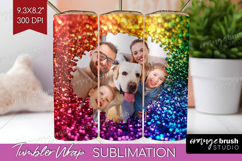 Glitter Photo Tumbler PNG - Sparkle Picture Tumbler Wrap Product Image 1