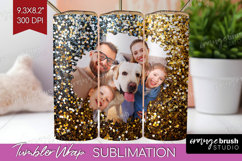 Glitter Photo Tumbler PNG - Sparkle Picture Tumbler Wrap Product Image 1