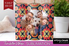 Groovy Photo Tumbler PNG - Flowers Picture Tumbler Wrap Product Image 1