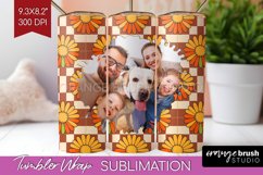 Groovy Photo Tumbler PNG - Flowers Picture Tumbler Wrap Product Image 1