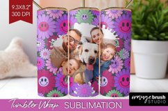 Groovy Photo Tumbler PNG - Flowers Picture Tumbler Wrap Product Image 1