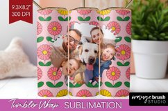 Groovy Photo Tumbler PNG - Flowers Picture Tumbler Wrap Product Image 1
