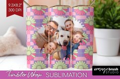 Groovy Photo Tumbler PNG - Flowers Picture Tumbler Wrap Product Image 1