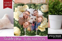 Flowers Photo Tumbler PNG - Floral Picture Tumbler Wrap Product Image 1