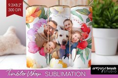 Flowers Photo Tumbler PNG - Floral Picture Tumbler Wrap Product Image 1