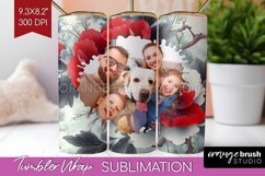 Flowers Photo Tumbler PNG - Floral Picture Tumbler Wrap Product Image 1
