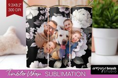 Flowers Photo Tumbler PNG - Floral Picture Tumbler Wrap Product Image 1