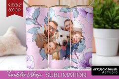 Flowers Photo Tumbler PNG - Floral Picture Tumbler Wrap Product Image 1