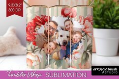 Flowers Photo Tumbler PNG - Floral Picture Tumbler Wrap Product Image 1
