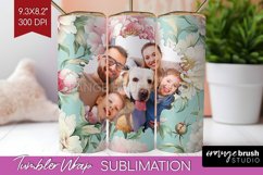 Flowers Photo Tumbler PNG - Floral Picture Tumbler Wrap Product Image 1