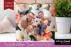 Flowers Photo Tumbler PNG - Floral Picture Tumbler Wrap Product Image 1