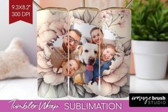 Flowers Photo Tumbler PNG - Floral Picture Tumbler Wrap Product Image 1