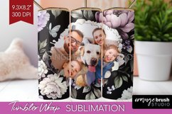 Flowers Photo Tumbler PNG - Floral Picture Tumbler Wrap Product Image 1
