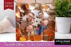 Rose Gold Photo Tumbler PNG - Abstract Picture Tumbler Wrap Product Image 1