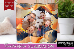 Rose Gold Photo Tumbler PNG - Abstract Picture Tumbler Wrap Product Image 1