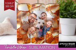 Rose Gold Photo Tumbler PNG - Abstract Picture Tumbler Wrap Product Image 1
