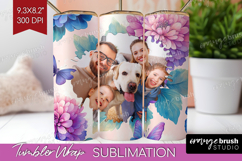 Floral Photo Tumbler PNG - Sping Flowers Picture Tumbler Product Image 1