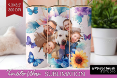 Floral Photo Tumbler PNG - Sping Flowers Picture Tumbler Product Image 1