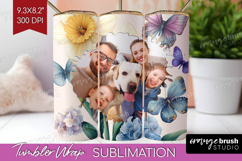 Floral Photo Tumbler PNG - Sping Flowers Picture Tumbler Product Image 1