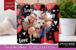 Valentines Day Photo Tumbler PNG - Heart Picture Tumbler Product Image 1