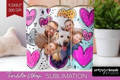 Valentines Day Photo Tumbler PNG - Heart Picture Tumbler Product Image 1